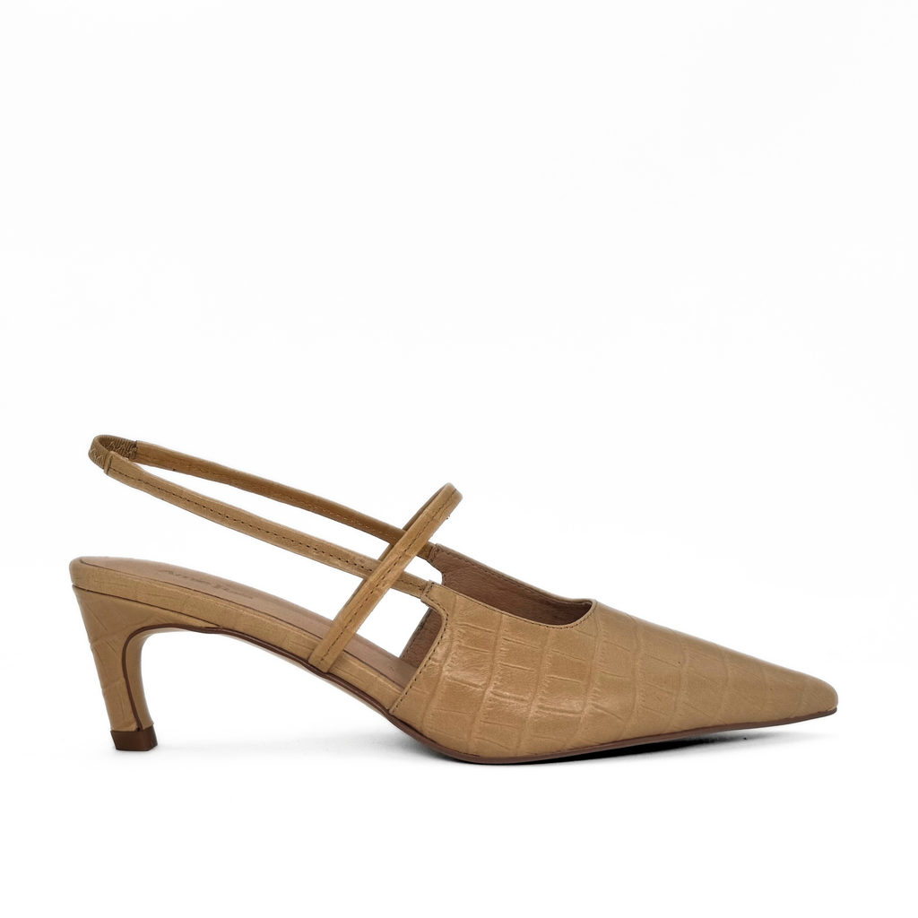 Connie Embossed Crocodile Heels – Amie Rafa