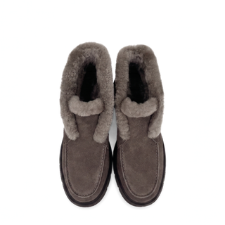 Meredith Suede Shearling Ankle Boot