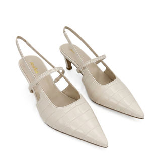 Connie Embossed Crocodile Heels