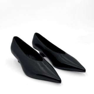 JoJo Leather Wedge Pumps