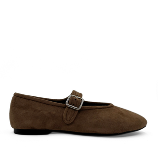 Ashley Suede Mary Jane Flats