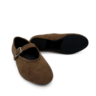 Ashley Suede Mary Jane Flats