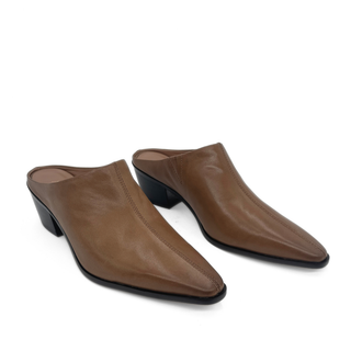 Carla Leather Western Mules