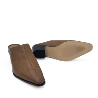 Carla Leather Western Mules