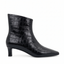 Black Embossed Croc