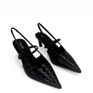 Connie Embossed Crocodile Heels