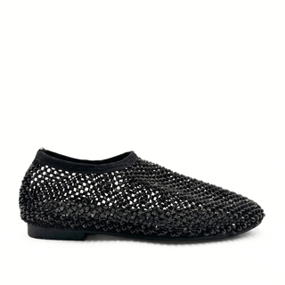 Delilah Rhinestone Mesh Flats