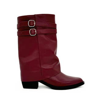 Alma Foldover Leather Boots