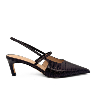 Connie Embossed Crocodile Heels