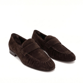 York Ruched Suede Loafers