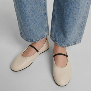 Amber Elastic Mary Janes