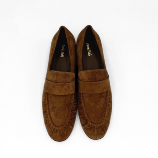 York Ruched Suede Loafers