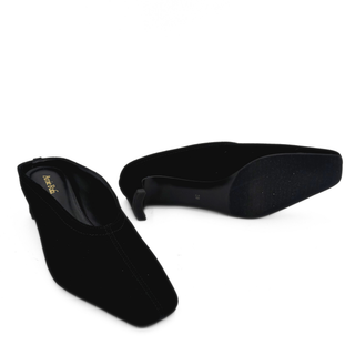Junie Heeled Suede Mule