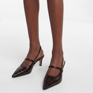 Connie Embossed Crocodile Heels