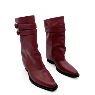 Alma Foldover Leather Boots