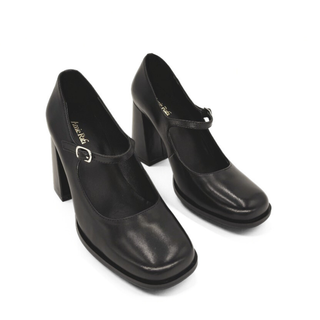 Jackie Leather Mary Jane Heels