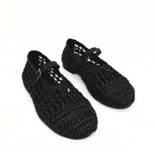 Elaina Raffia Mary Janes