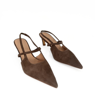 Connie Slingback Suede Heels