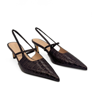 Connie Embossed Crocodile Heels