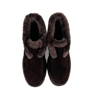 Meredith Suede Shearling Ankle Boot