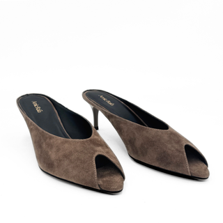 Audrey II Peeptoe Suede Mule
