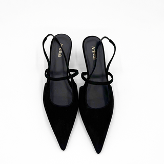 Connie Slingback Suede Heels