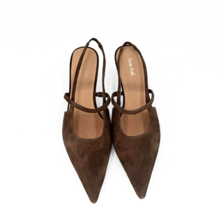 Connie Slingback Suede Heels