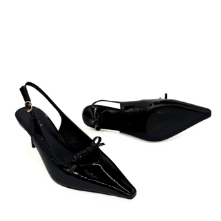 Georgia Pointy Toe Bow Heels