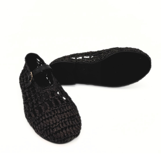 Elaina Raffia Mary Janes