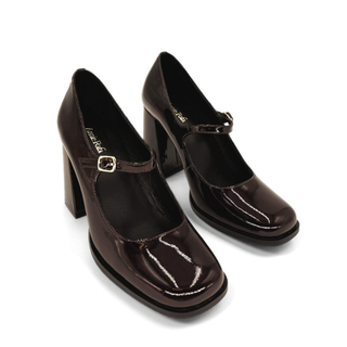 Jackie Patent Leather Mary Jane Heels