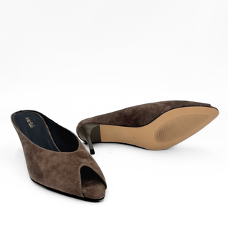 Audrey II Peeptoe Suede Mule