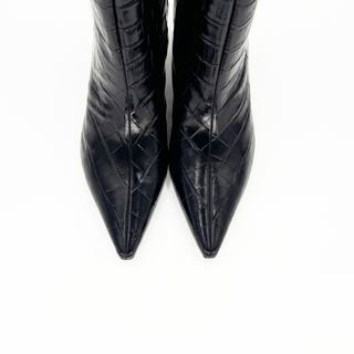 Ari Knee-High Glossed Leather Boots