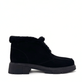 Meredith Suede Shearling Ankle Boot