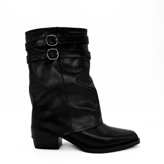 Alma Foldover Leather Boots