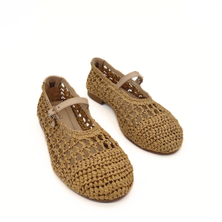 Elaina Raffia Mary Janes