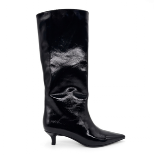 Ari Knee-High Glossed Leather Boots