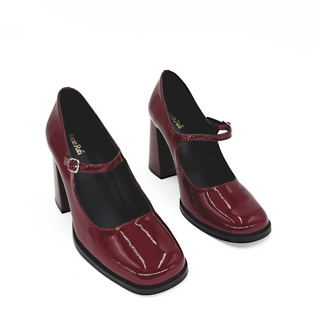 Jackie Patent Leather Mary Jane Heels