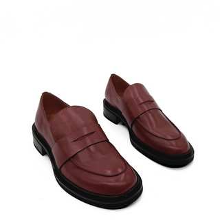 Drew Chunky Leather Loafers