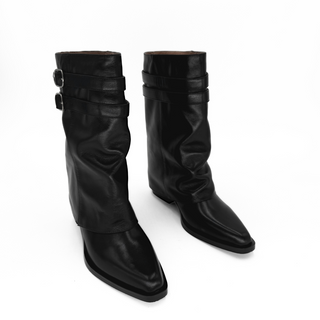 Alma Foldover Leather Boots