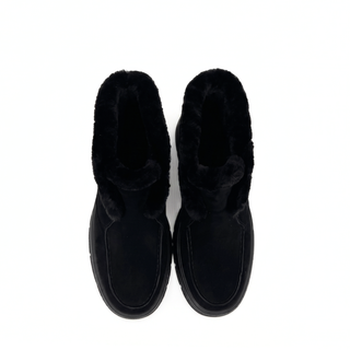 Meredith Suede Shearling Ankle Boot