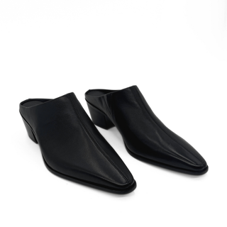 Carla Leather Western Mules