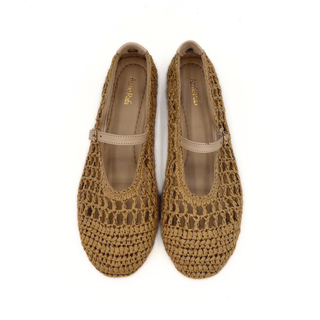 Elaina Raffia Mary Janes