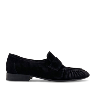 York Ruched Suede Loafers