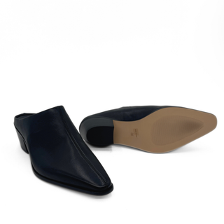 Carla Leather Western Mules