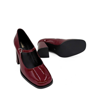 Jackie Patent Leather Mary Jane Heels