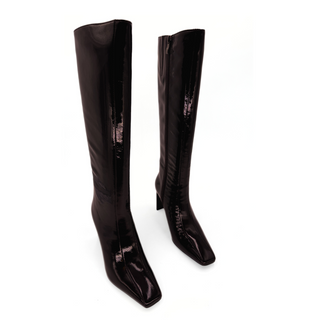 Mishel Patent Leather Knee High Boots