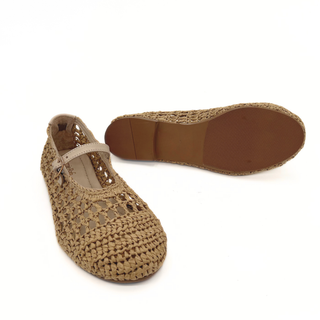 Elaina Raffia Mary Janes
