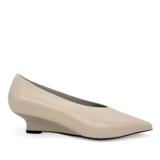 JoJo Leather Wedge Pumps