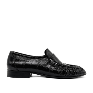 York Ruched Leather Loafers