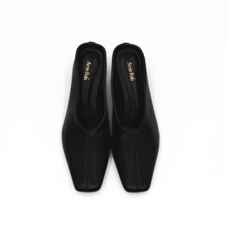 Junie Heeled Leather Mule